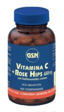 Rose Hips Vitamin C + 650Mg.con Bioflav.citr.100C