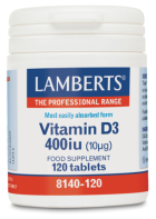 Vitamin D 400IU as vitamin D3 120 tablets