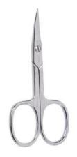 Chrome Curved Nail Manicure Scissors