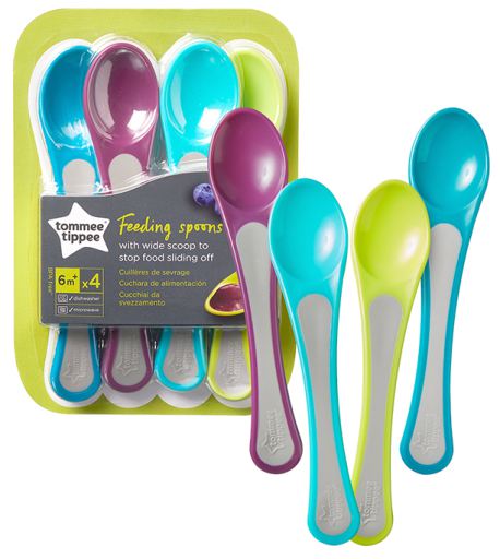 Set 6 Self-Feeding Spoons Easigrip 6 m Mix