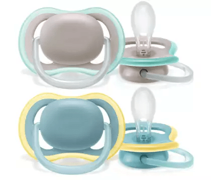 Neutral Ultra Air Pacifiers 6 to 18 Months 2 units