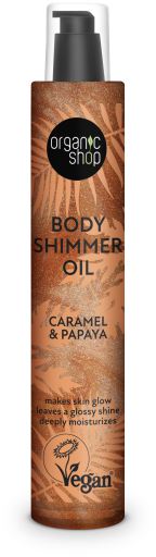 Body Shimmer Oil Caramel and Papaya 100 ml