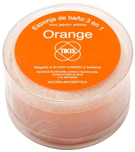 Round Sponge With Orange Soap 100 gr