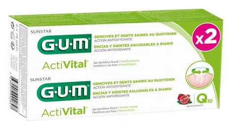 Activital Duo Pack Gel Toothpaste 2 x 75 ml