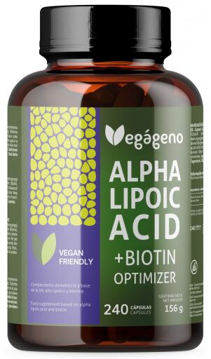 Alpha Lipoic Acid with Folic Acid 600 mg 240 Capsules